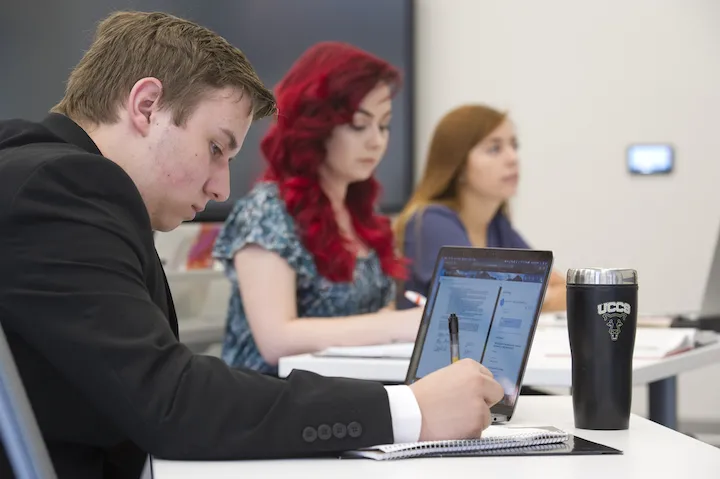 Students in class.